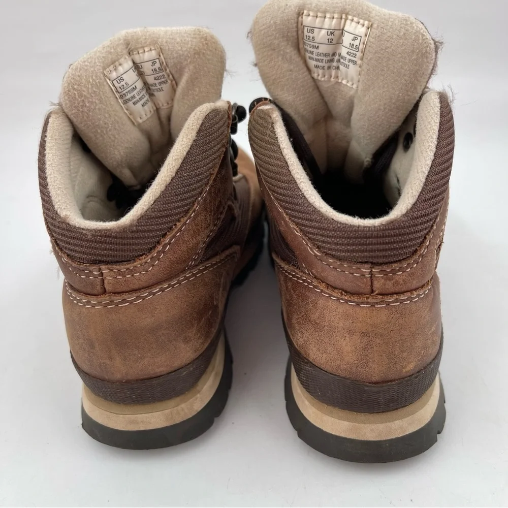 Timberland Boy’s Classic Brown Suede -SZ 12.5 C- Waterproof Hiking Boots